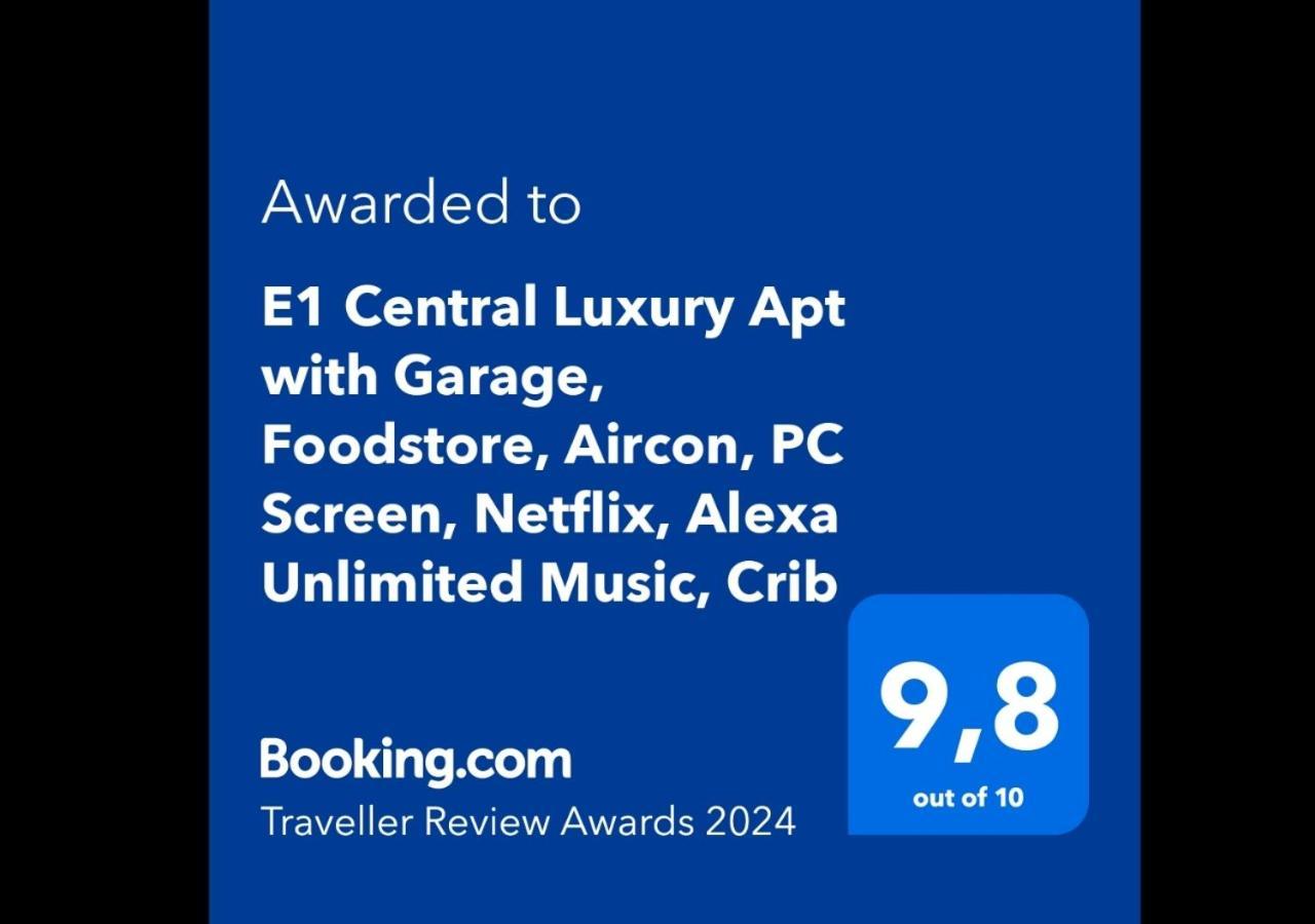 E1 Luxury Oldtown Apt - 2X Parking, Foodstore, Pcscreen, Netflix, Unlimited Music, Crib, Babychair, Fastwifi, Aircon Kosice Bagian luar foto